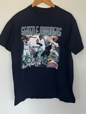 Seattle Mariners Y2K MLB All Star Game Tee Size Medium A Rod  Martinez  Sele MLB
